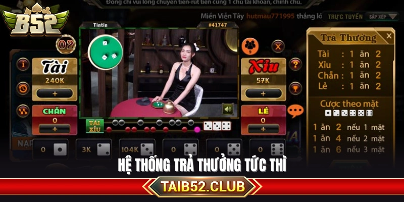 Cơ chế thanh toán thắng thua nhanh chóng